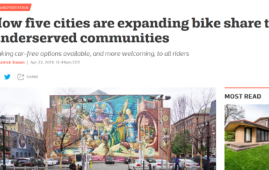 Traditional bike share still leads on equity